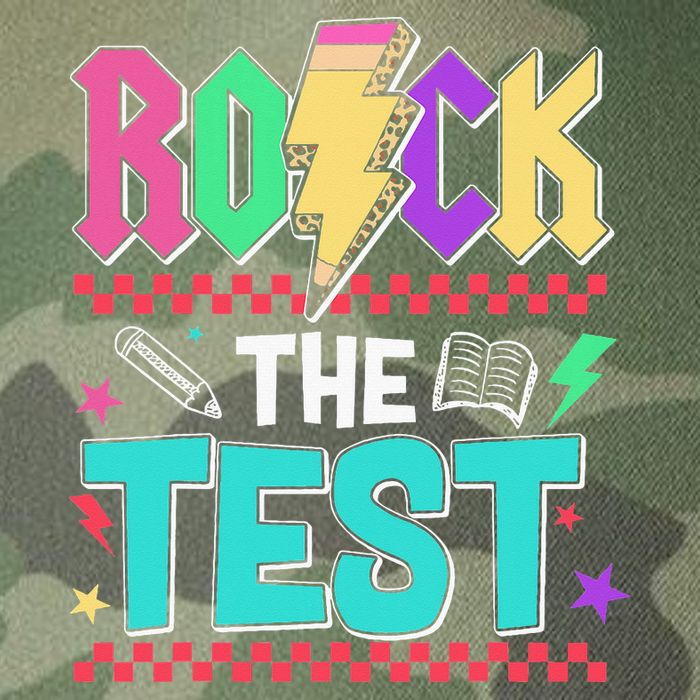 Rock The Test Testing Day Teacher Student Legacy Tie Dye Trucker Hat