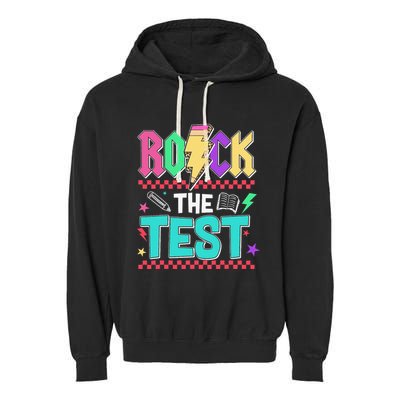 Rock The Test Testing Day Teacher Student Garment-Dyed Fleece Hoodie