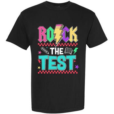 Rock The Test Testing Day Teacher Student Garment-Dyed Heavyweight T-Shirt
