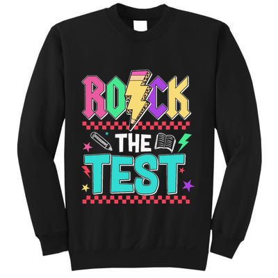 Rock The Test Testing Day Teacher Student Sweatshirt