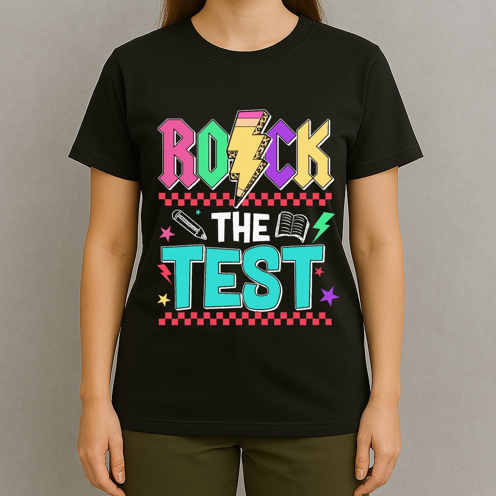 Rock The Test Testing Day Teacher Student T-Shirt