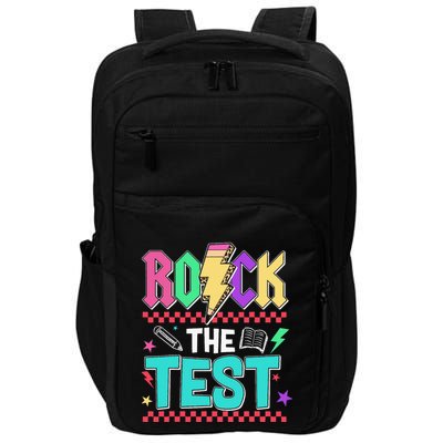 Rock The Test Testing Day Teacher Student Impact Tech Backpack