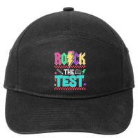 Rock The Test Testing Day Teacher Student 7-Panel Snapback Hat