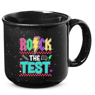 Rock The Test Testing Day Teacher Student 15oz Campfire Ceramic Mug