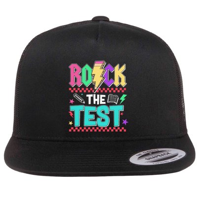Rock The Test Testing Day Teacher Student Flatbill Hat