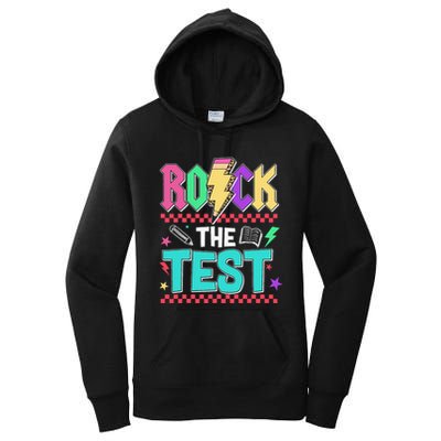 Rock The Test Testing Day Teacher Student Women's Pullover Hoodie