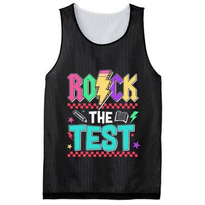 Rock The Test Testing Day Teacher Student Mesh Reversible Basketball Jersey Tank
