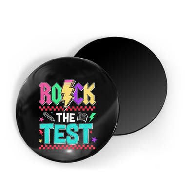 Rock The Test Testing Day Teacher Student Magnet