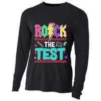 Rock The Test Testing Day Teacher Student Cooling Performance Long Sleeve Crew