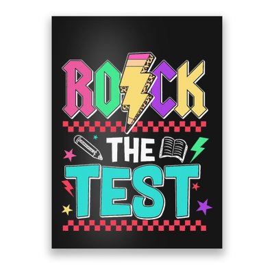 Rock The Test Testing Day Teacher Student Poster