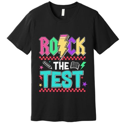 Rock The Test Testing Day Teacher Student Premium T-Shirt