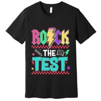 Rock The Test Testing Day Teacher Student Premium T-Shirt