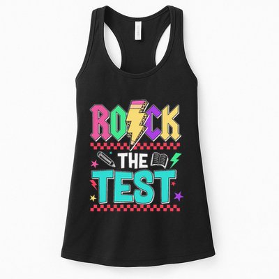 Rock The Test Testing Day Teacher Student Womens Tank Top