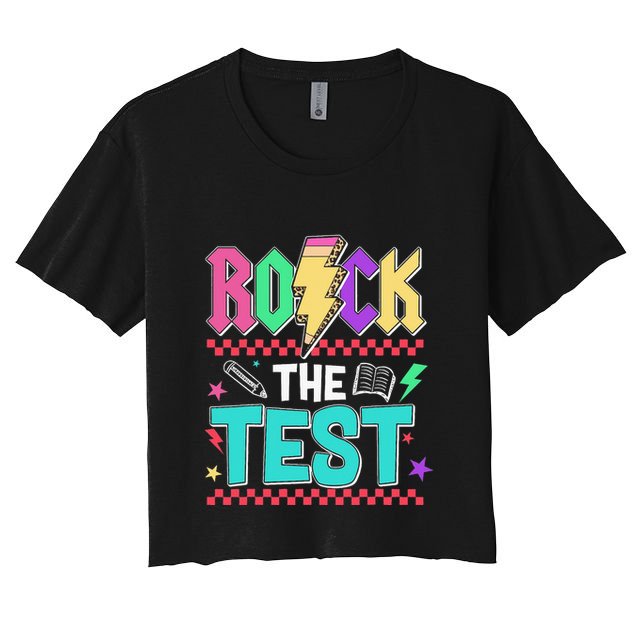 Rock The Test Testing Day Teacher Student Crop Top
