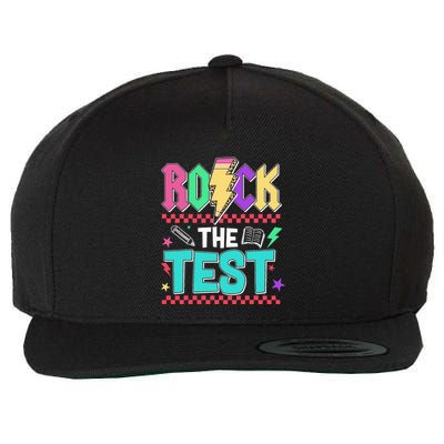 Rock The Test Testing Day Teacher Student Wool Snapback Cap