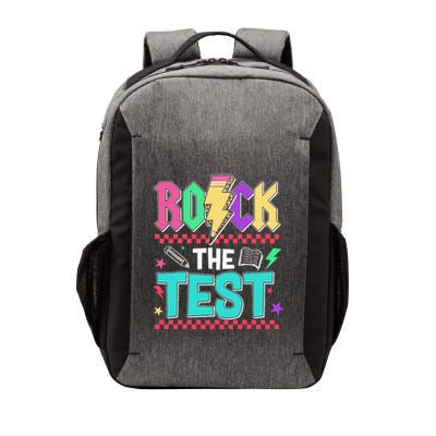 Rock The Test Testing Day Teacher Student Vector Backpack