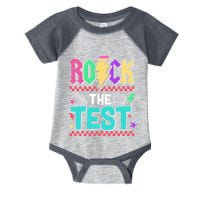 Rock The Test Testing Day Teacher Student Infant Baby Jersey Bodysuit