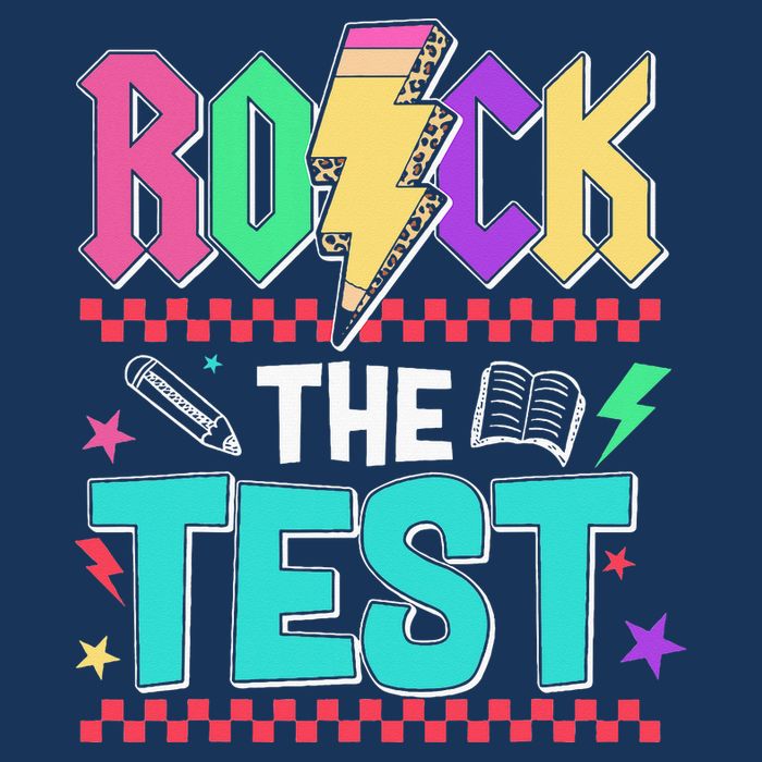 Rock The Test Testing Day Teacher Student Infant Baby Jersey Bodysuit