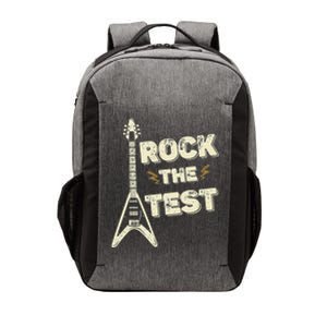 Rock The Test Guitar Testing Day Teacher Test Day Teacher Vector Backpack