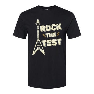 Rock The Test Guitar Testing Day Teacher Test Day Teacher Softstyle® CVC T-Shirt