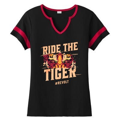 Ride The Tiger Revolt Against The Modern World Julius Evola Ladies Halftime Notch Neck Tee