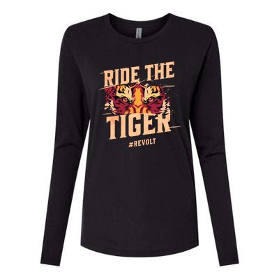 Ride The Tiger Revolt Against The Modern World Julius Evola Womens Cotton Relaxed Long Sleeve T-Shirt