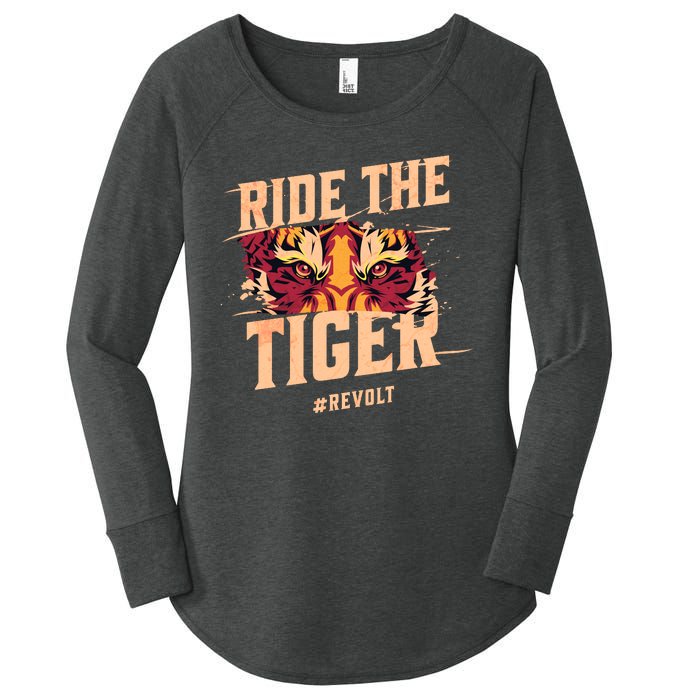 Ride The Tiger Revolt Against The Modern World Julius Evola Women's Perfect Tri Tunic Long Sleeve Shirt