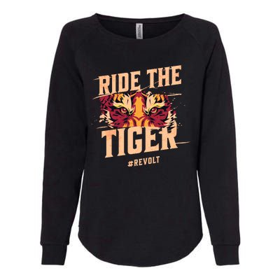 Ride The Tiger Revolt Against The Modern World Julius Evola Womens California Wash Sweatshirt