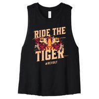 Ride The Tiger Revolt Against The Modern World Julius Evola Women's Racerback Cropped Tank