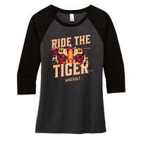 Ride The Tiger Revolt Against The Modern World Julius Evola Women's Tri-Blend 3/4-Sleeve Raglan Shirt