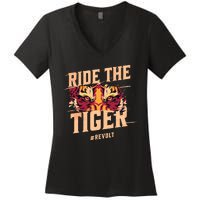 Ride The Tiger Revolt Against The Modern World Julius Evola Women's V-Neck T-Shirt