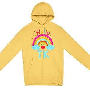 Rainbow Tk Teacher Transitional Kindergarten Back To School Premium Pullover Hoodie