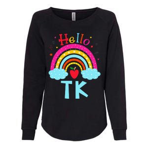 Rainbow Tk Teacher Transitional Kindergarten Back To School Womens California Wash Sweatshirt