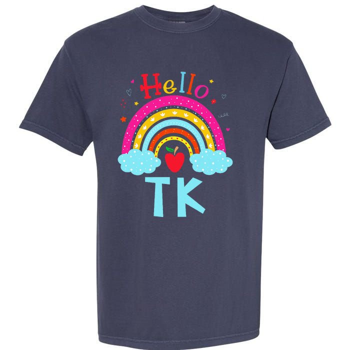 Rainbow Tk Teacher Transitional Kindergarten Back To School Garment-Dyed Heavyweight T-Shirt