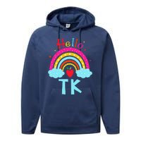 Rainbow Tk Teacher Transitional Kindergarten Back To School Performance Fleece Hoodie