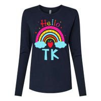 Rainbow Tk Teacher Transitional Kindergarten Back To School Womens Cotton Relaxed Long Sleeve T-Shirt