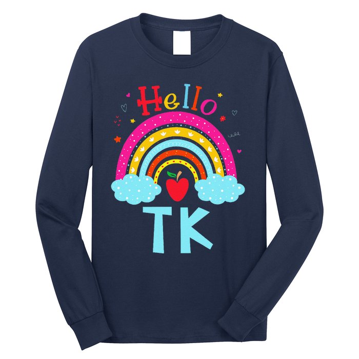 Rainbow Tk Teacher Transitional Kindergarten Back To School Long Sleeve Shirt