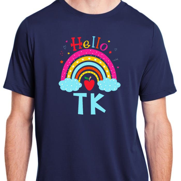 Rainbow Tk Teacher Transitional Kindergarten Back To School Adult ChromaSoft Performance T-Shirt