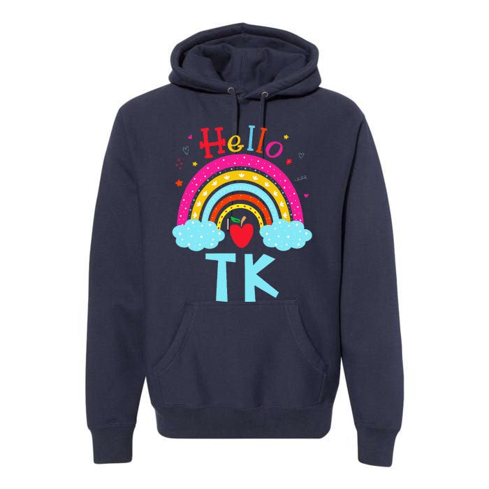 Rainbow Tk Teacher Transitional Kindergarten Back To School Premium Hoodie