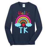 Rainbow Tk Teacher Transitional Kindergarten Back To School Tall Long Sleeve T-Shirt