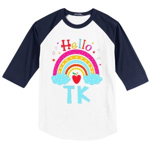 Rainbow Tk Teacher Transitional Kindergarten Back To School Baseball Sleeve Shirt