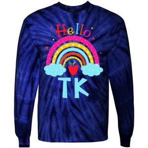 Rainbow Tk Teacher Transitional Kindergarten Back To School Tie-Dye Long Sleeve Shirt