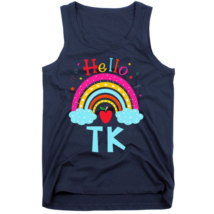 Rainbow Tk Teacher Transitional Kindergarten Back To School Tank Top