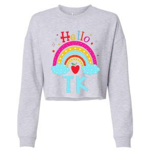 Rainbow Tk Teacher Transitional Kindergarten Back To School Cropped Pullover Crew