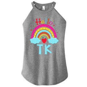 Rainbow Tk Teacher Transitional Kindergarten Back To School Women's Perfect Tri Rocker Tank