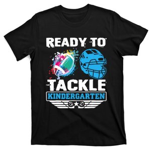 Ready To Tackle Kindergarten Football Back To School Boy T-Shirt