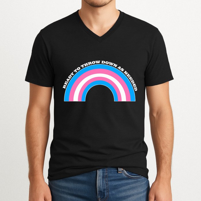 Ready To Throw Down As Needed V-Neck T-Shirt