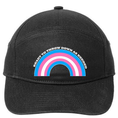Ready To Throw Down As Needed 7-Panel Snapback Hat