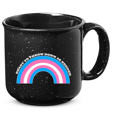 Ready To Throw Down As Needed 15oz Campfire Ceramic Mug
