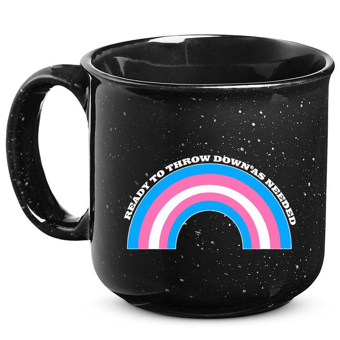 Ready To Throw Down As Needed 15oz Campfire Ceramic Mug